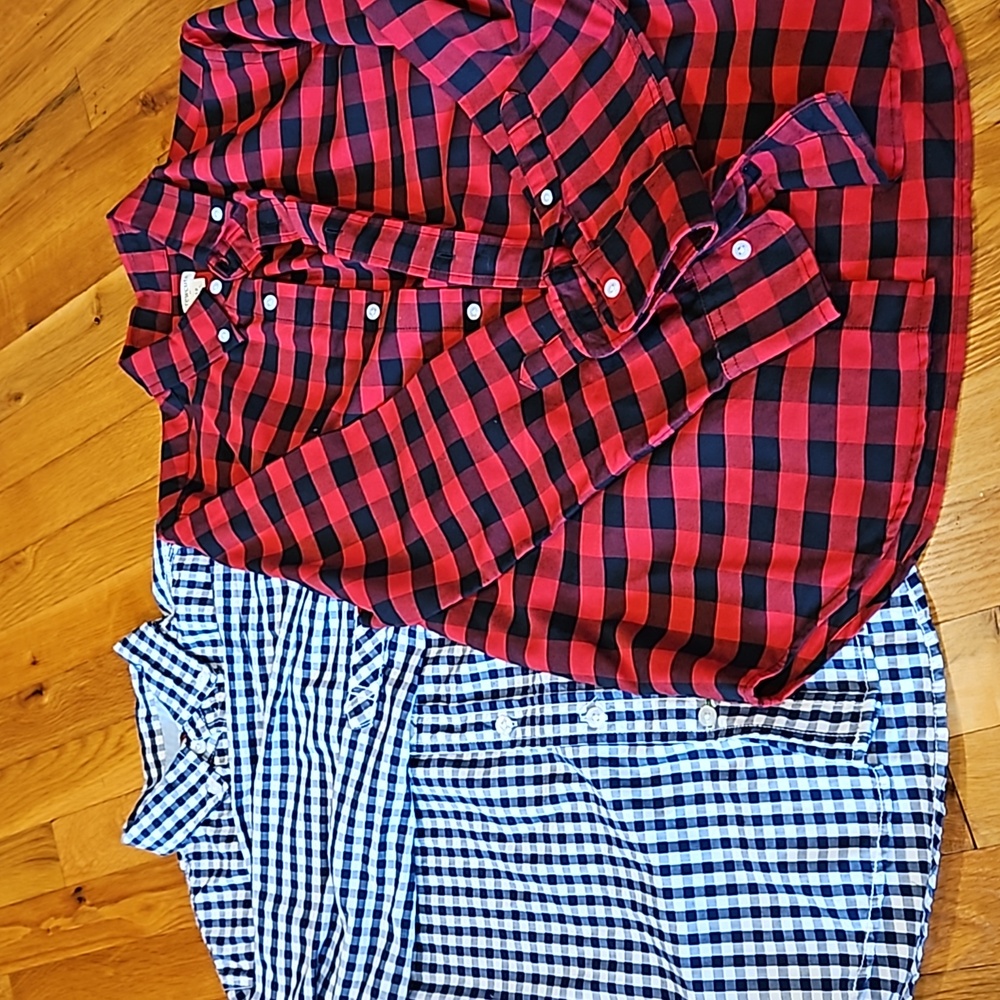 2 button down shirts size 12